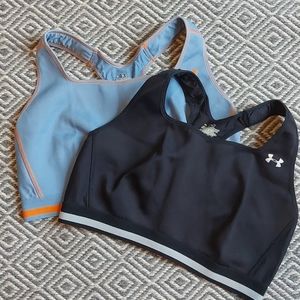 2 Under Armour sports bras, XL